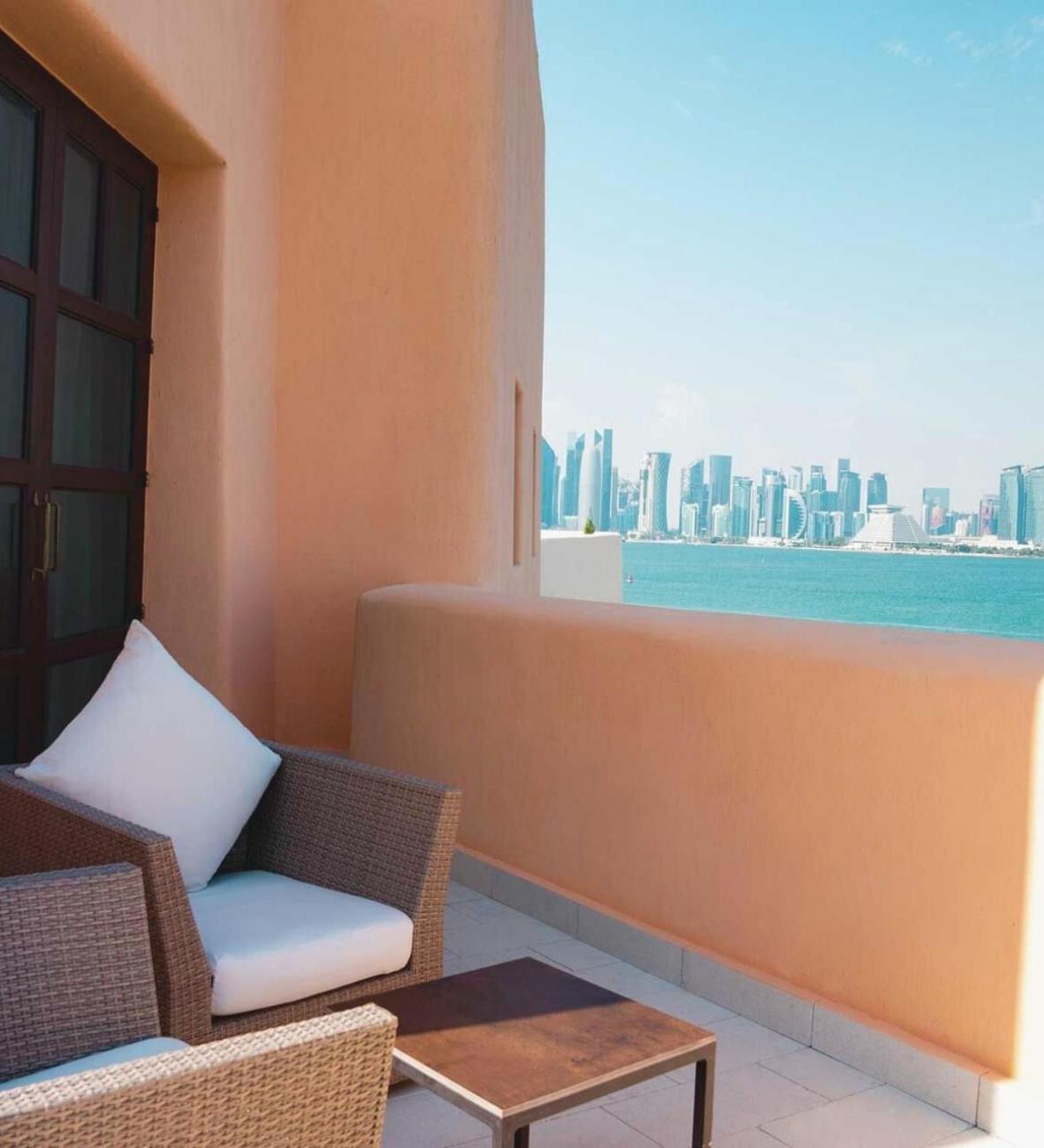 Mina Hotel And Residences By The Torch Доха Екстериор снимка View of the Doha skyline from the hotel